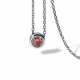 Rhodolita necklace Round Steel