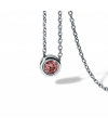 Rhodolita necklace Round Steel