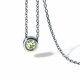 Peridot necklace Round Steel