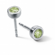 Pendientes peridoto Redondo Acero