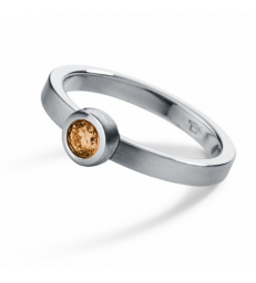 Citrin Ring Round Steel
