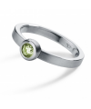 Peridot Ring Round Steel