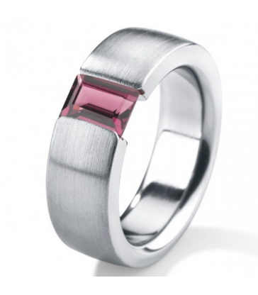 Rhodolite Ring Baguette