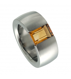 Citrine Ring Baguette