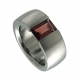 Rhodolite Ring Baguette