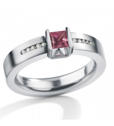 Anillo CUBE Rodolita