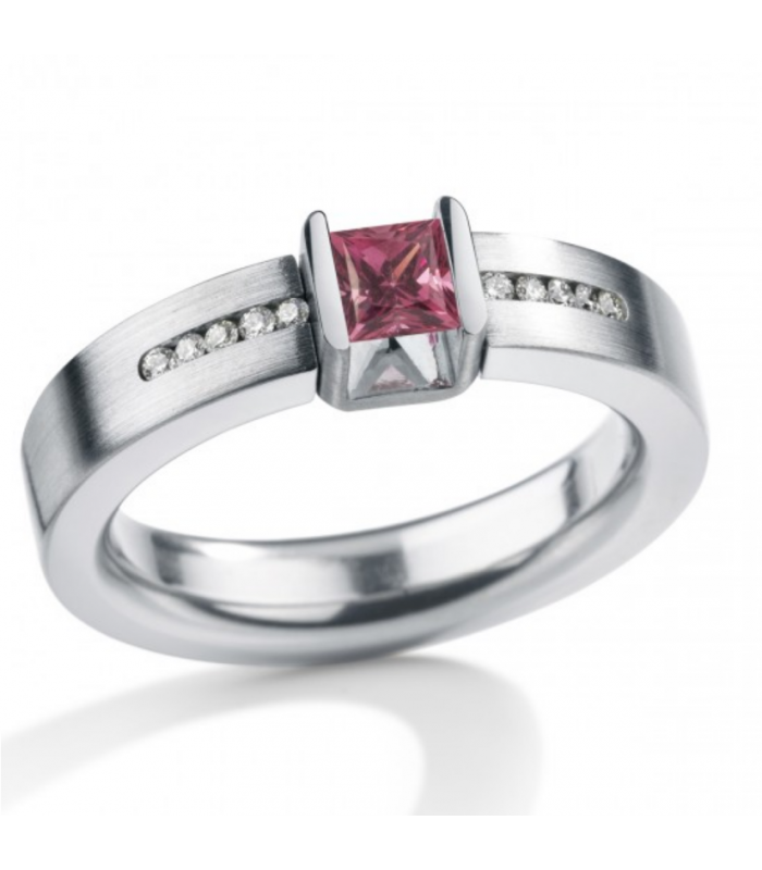 Anillo CUBE Rodolita