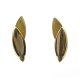 Quars Fume navette Earrings