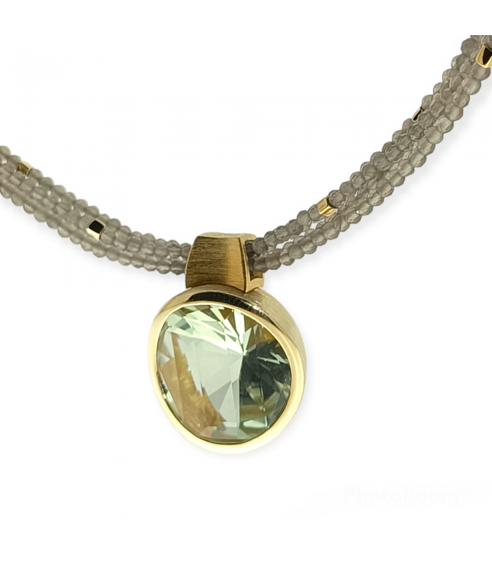 Moonstone and Amatyst Necklace