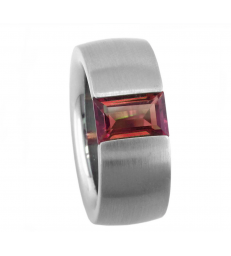 Rhodolite Ring Baguette