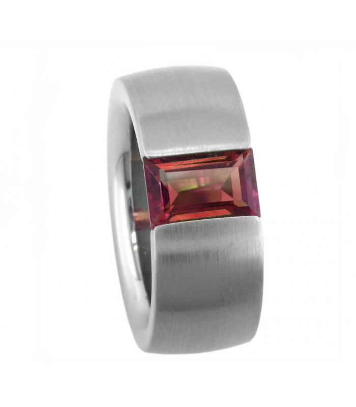 Rhodolite Ring Baguette